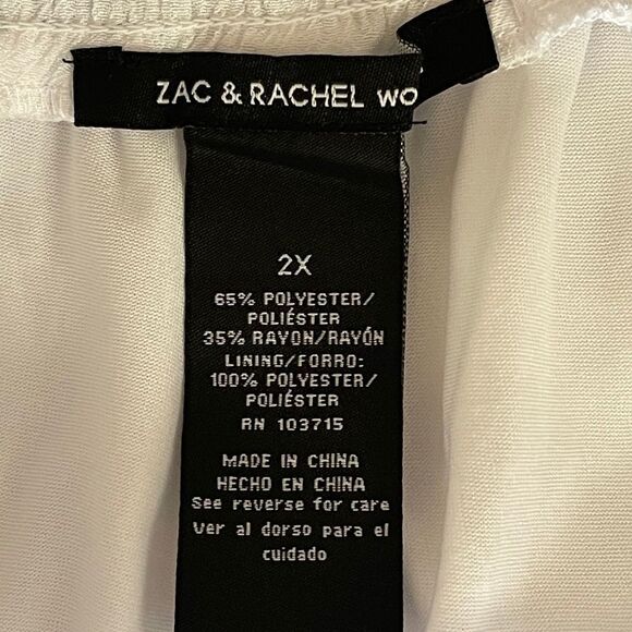 Zac & Rachel Hi Low Plus Size Skirt - Picture 9 of 11
